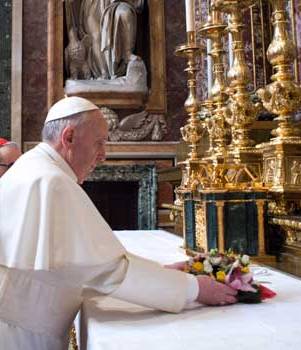 Papa Francesco a Santa Maria Maggiore