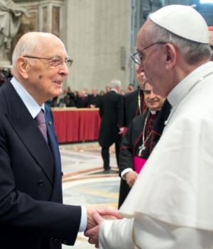 Giorgio Napolitano e Papa Francesco