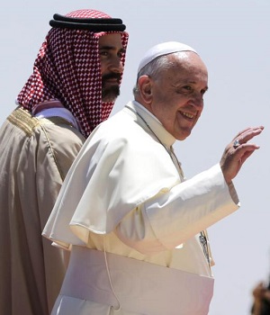 Arrivo di Papa Francesco in Giordania