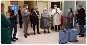 Tortona: Cerimonia di benedizione per strumenti medici donati al Piccolo Cottolengo.