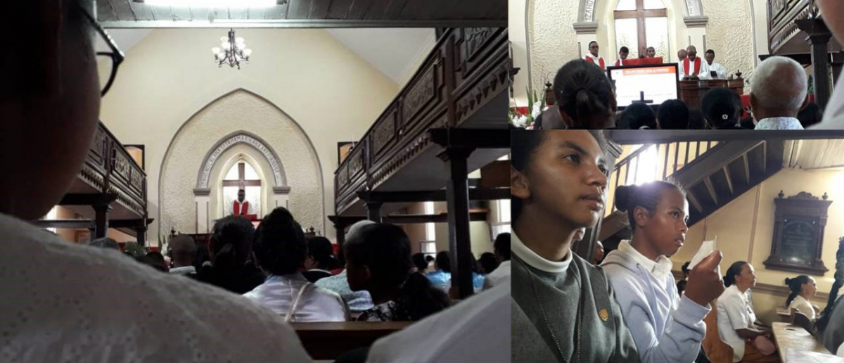Preghiera Ecumenica nella Chiesa protestante F.J.K.M ad Ambaniala - Madagascar